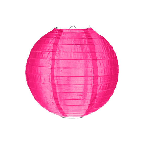 Nylon lampion roze 25cm