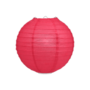 Lampion donkerroze 25cm